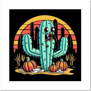 cactus zombie Posters and Art